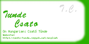 tunde csato business card
